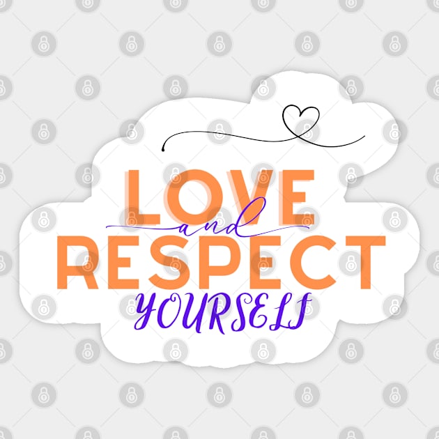 Love and Respect Sticker by Lili's Designs